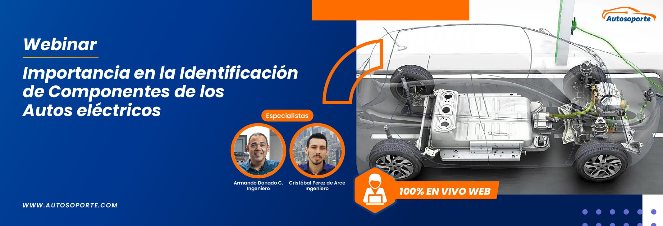 Webinar Importancia en la identificacion de componentes de los autos electricos 23 de Junio banner web sin fechas