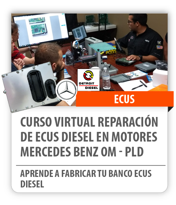 curso virtual Reparacion de ECUS DIESEL en motores MERCEDES BENZ OM PLD 06