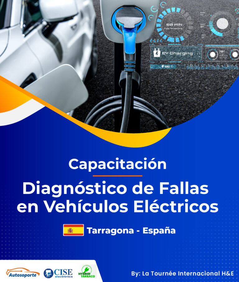 Capacitacion en Diagnostico de Fallas en Vehiculos electricos Tarragona Espana Septiembre Widgedkit copia
