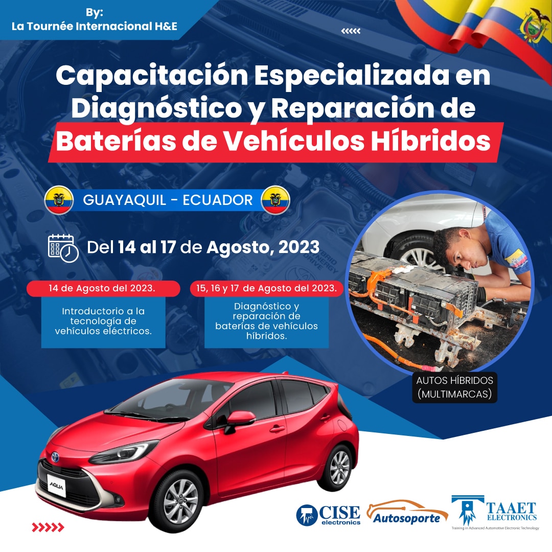 curso reacondicionamiento bateria vehiculos hibridos guayaquil
