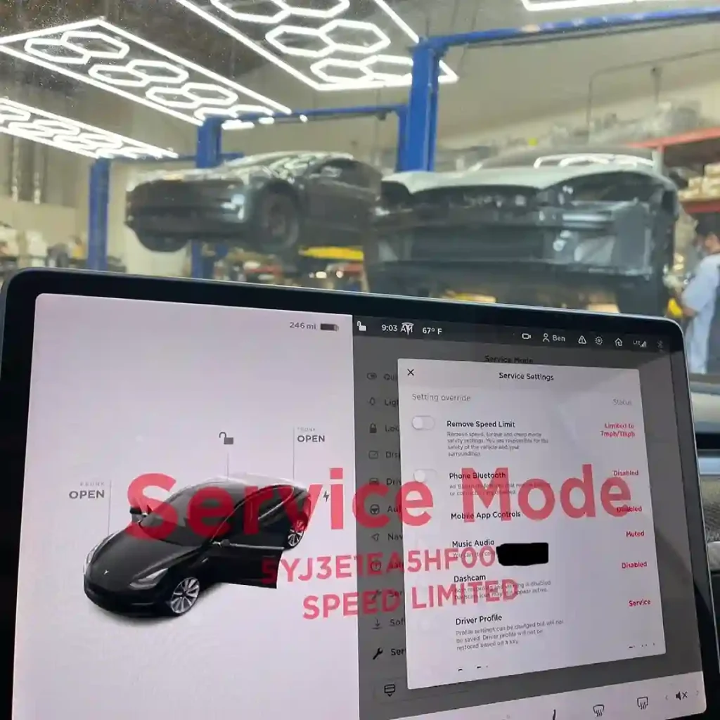 service mode tesla 11zon