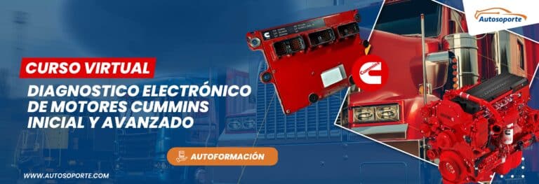 NUEVA abril 2021 Curso Virtual Diagnostico Electronico de Motores Cummins Inicial y avanzado banner interno 768x263